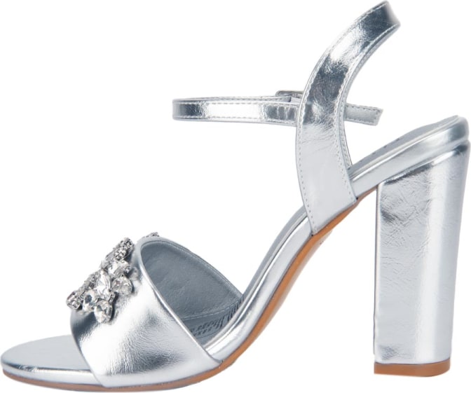 Zapatilla plateada
