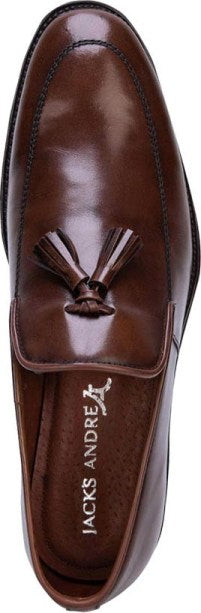 zapatos mocasin de vestir con borlas